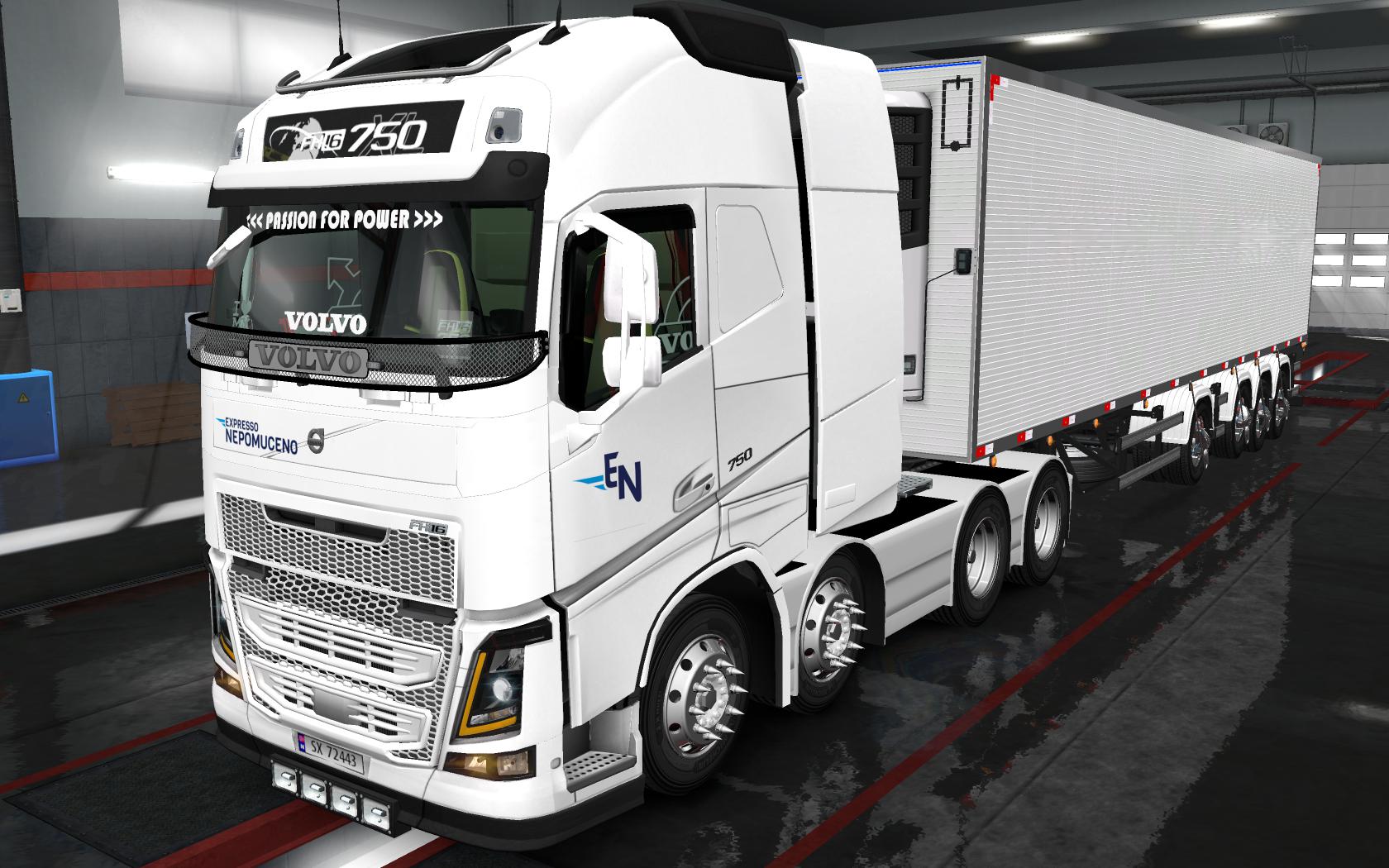 ETS2 - Volvo Fh16 2012 Expresso Nepomuceno Skin (1.35.x)