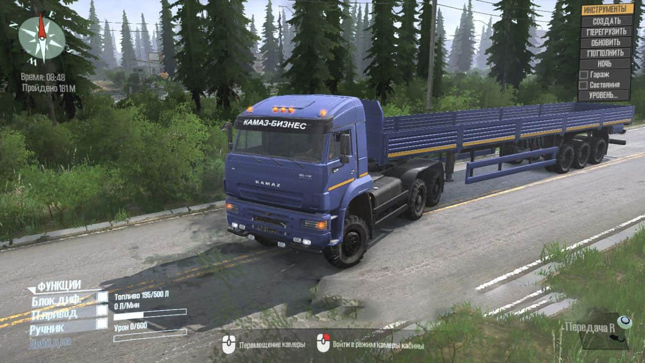 Spintires:Mudrunner - Kamaz 65225 and 65228 Truck V18/10/18
