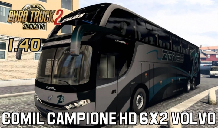 ETS2 - Comil Campione HD 6x2 Volvo Bus (1.40.x)