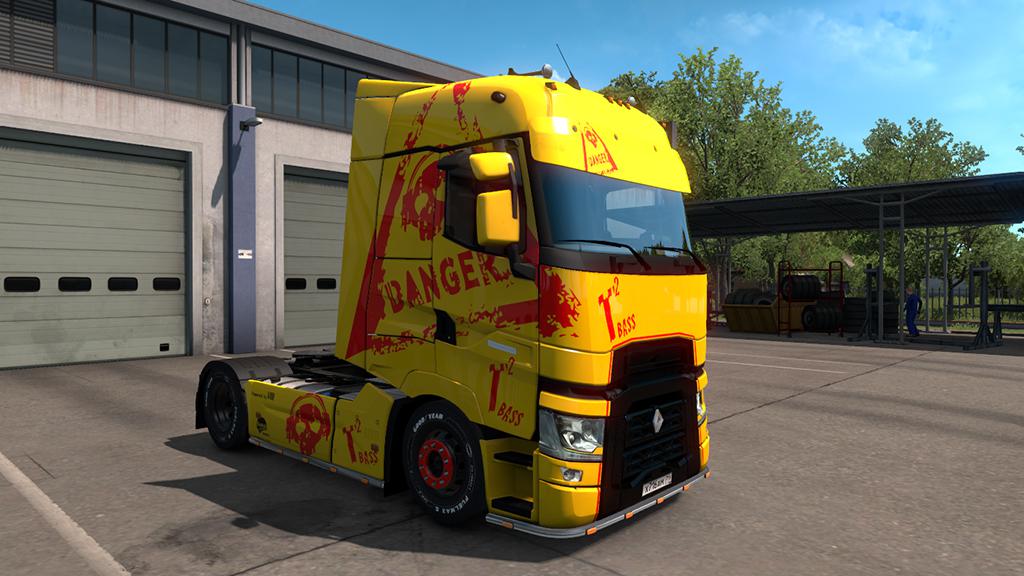 ETS2 - Renault Range T Danger Skin V1.0 (1.35.X)