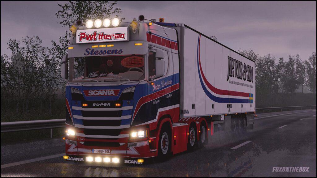 ETS2 - Scania S500 PWT Stessens + Trailer (1.39.x)