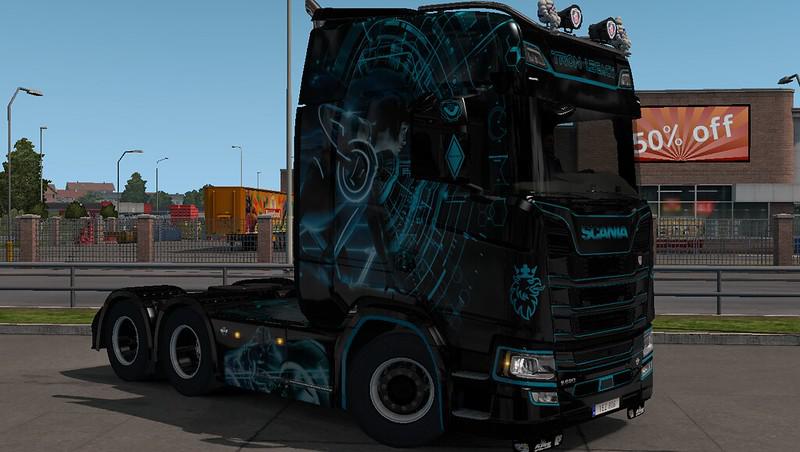 ETS2 - Tron Next Gen S Scania Skin V1.0 (1.35.X)