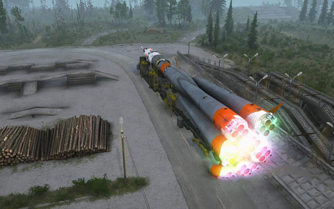 Spintires:Mudrunner - Semi Trailer - Rocket Carrier