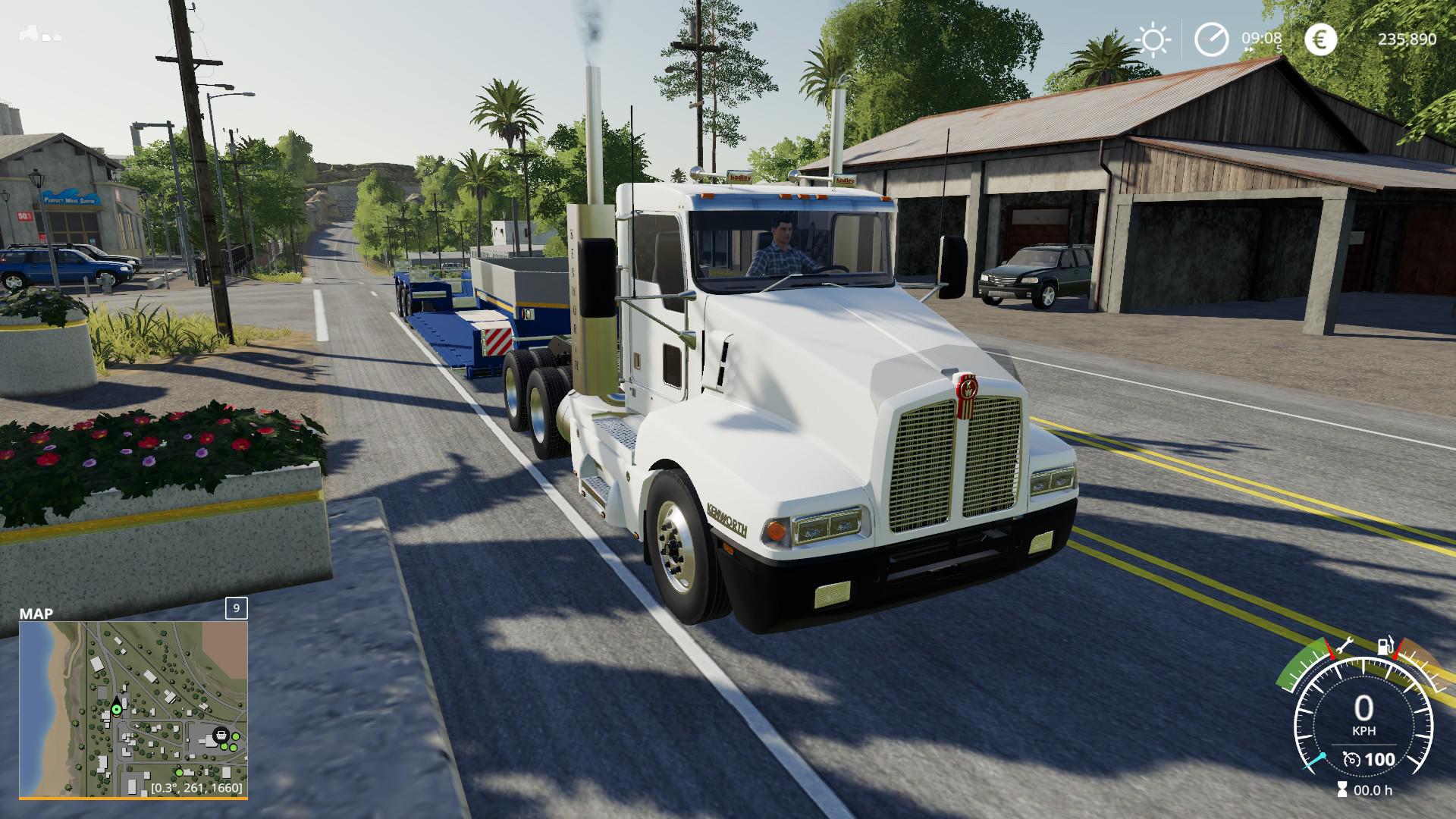 FS19 Kenworth T600 DayCab Americanized Truck V1 0 Farming Simulator 19 Mods club