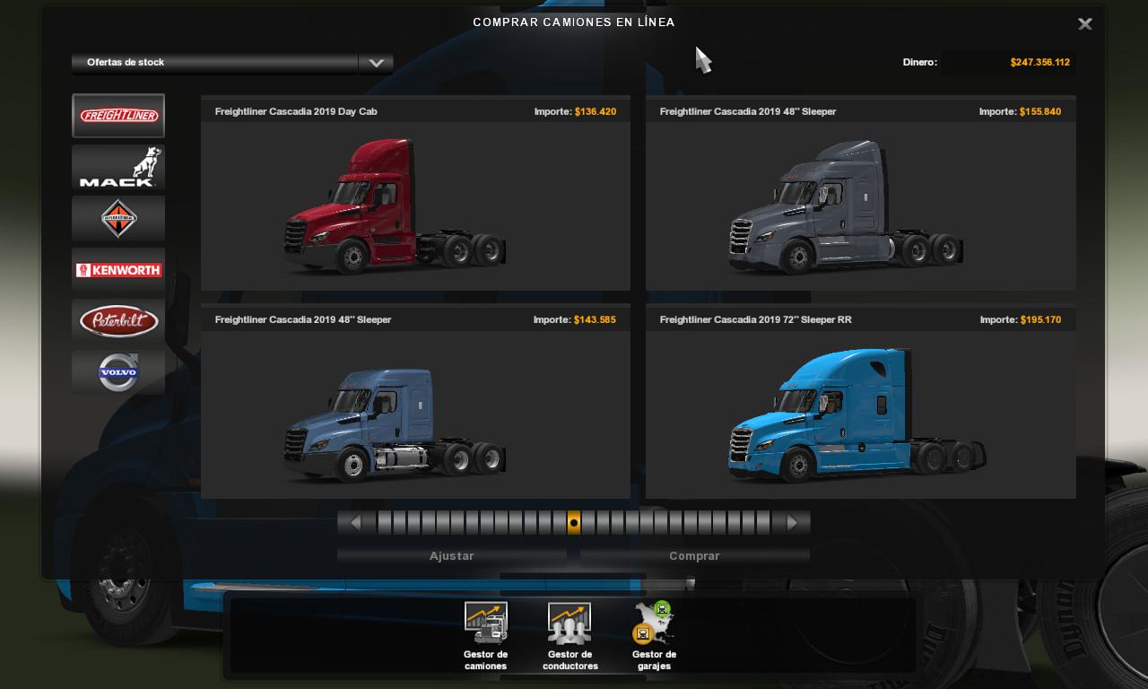 Ats - Freightliner Cascadia 2019 Truck V1.5 (1.39.x) 