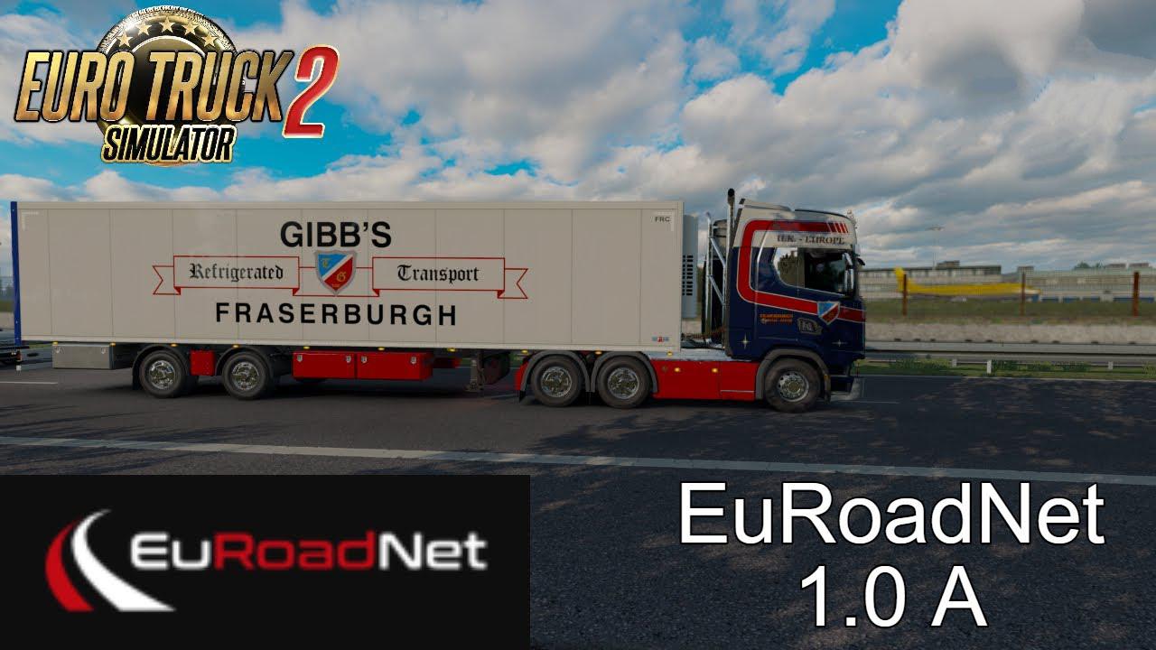 ETS2 - EuRoadNet Map V1.0A (1.38.x)