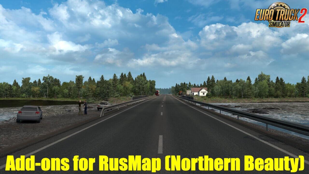ETS2 - Addon for RusMap V2.1.1: Northern Beauty V2.4 (1.38.x)