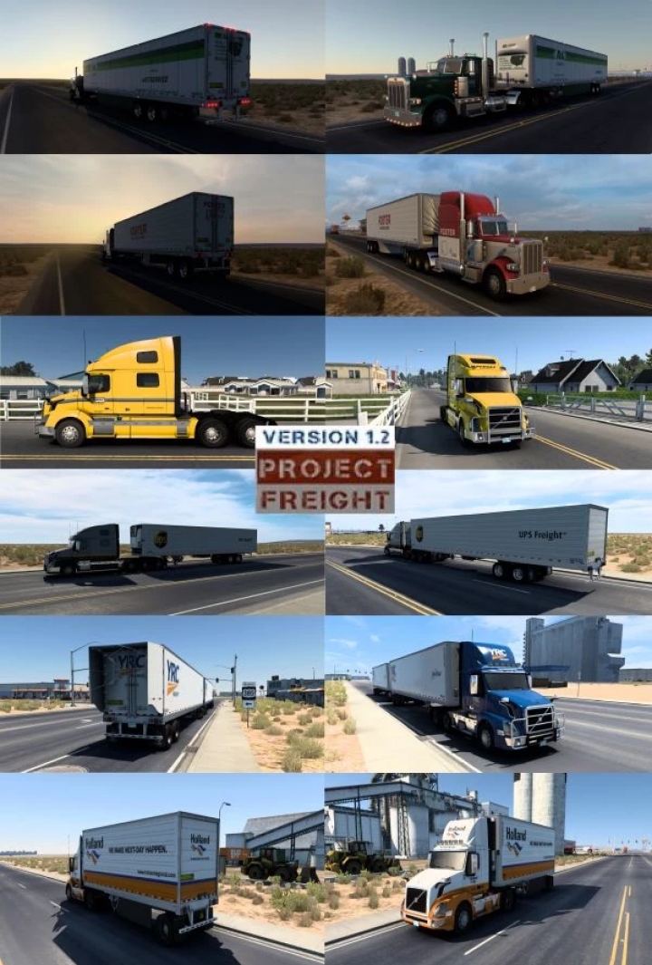 ATS - Project Freight V1.2 (Skins Only for Truck and Ownership Box Trailers) 1.40.x