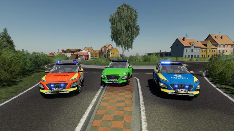 FS19 - Hyundai Kona Police And Ambulance V1.0