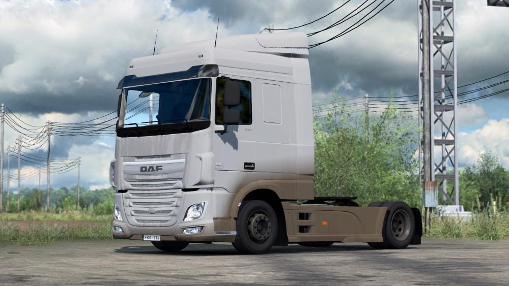 ETS2 - Daf Xf Euro 6 Paintable Dirty Skin V1.0 (1.36.x)