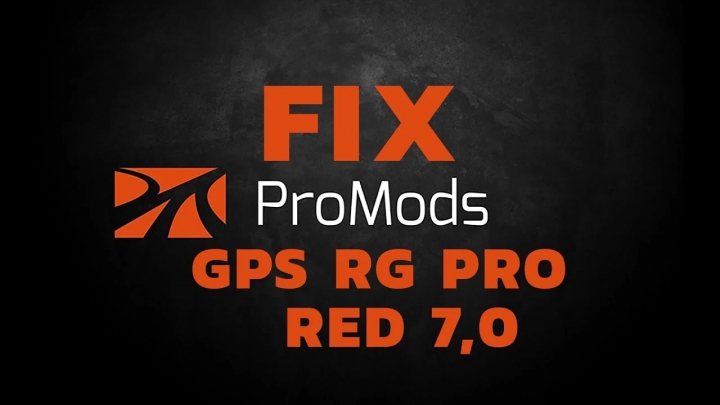 ETS2 - GPS RG Pro Red Promods Fix V7.0 (1.40.x)