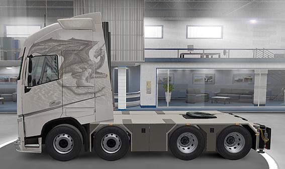 ETS2 - Volvo Dragon Girl Skin V1.0 (1.35.X)