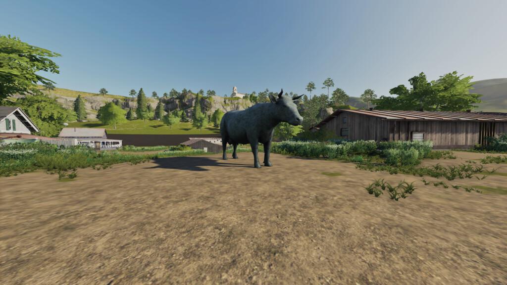 FS19 - Cow Statue V1.0