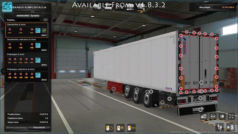 ETS2 - SCS Trailer Tuning Pack V1.8.3.2 (1.39.x)