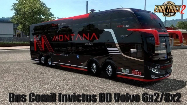 ETS2 - Invictus DD Volvo 6x2/8x2 Bus V1.2 (1.40.x)