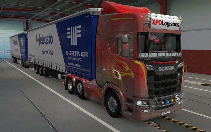 ETS2 - Big Lightbox Scania R And S 2016 XPO Logistics (1.40.x) | Euro ...