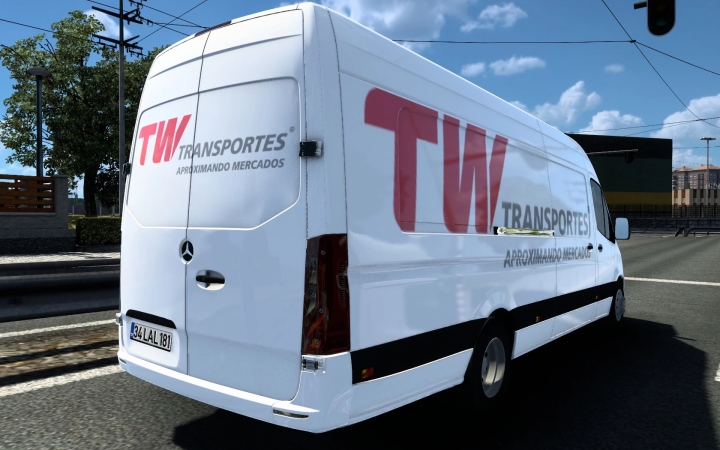 ETS2 - Mercedes-Benz Sprinter 2021 TW Transportes Skin (1.40.x)