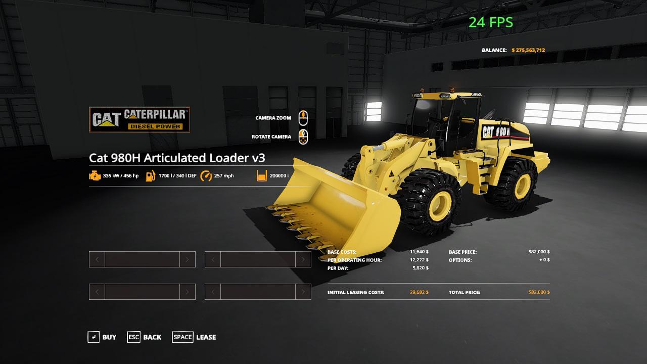 FS19 - Cat Front Loader V1.0