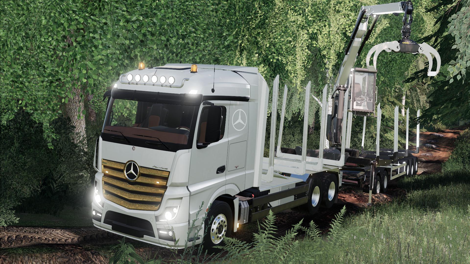 Fs19 Mercedes Benz Actros Forstaufbau V10 Farming Simulator 19 Modsclub 2801