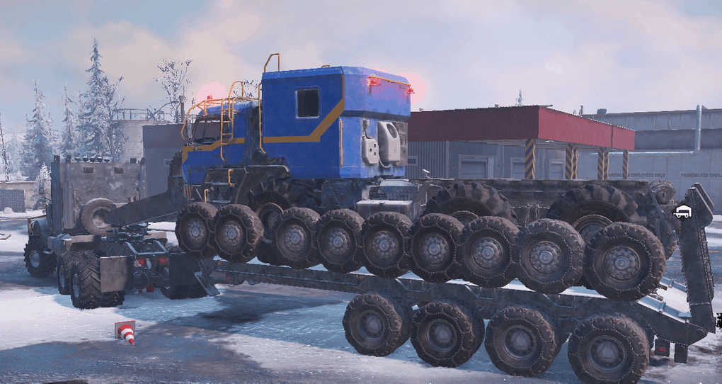 SnowRunner - Semitrailer M747 with Sidewalls