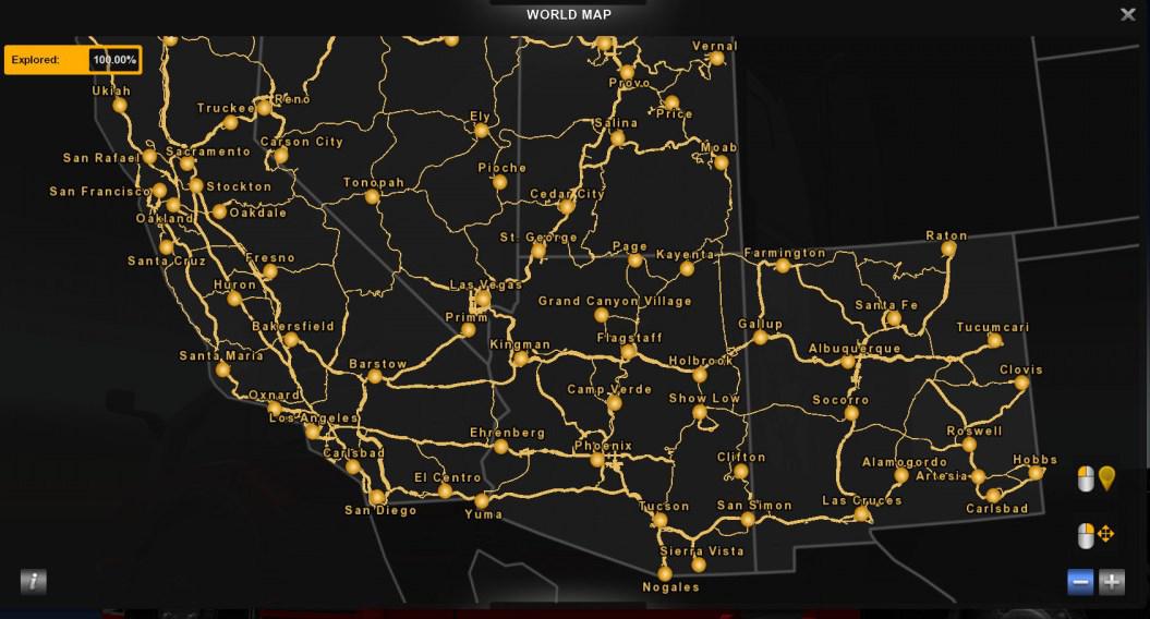 ATS - 100% Explored Roads (1.38.x)