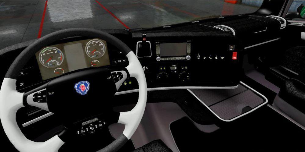 ETS2 - Scania R2009 Black Interior V1 (1.38.x)