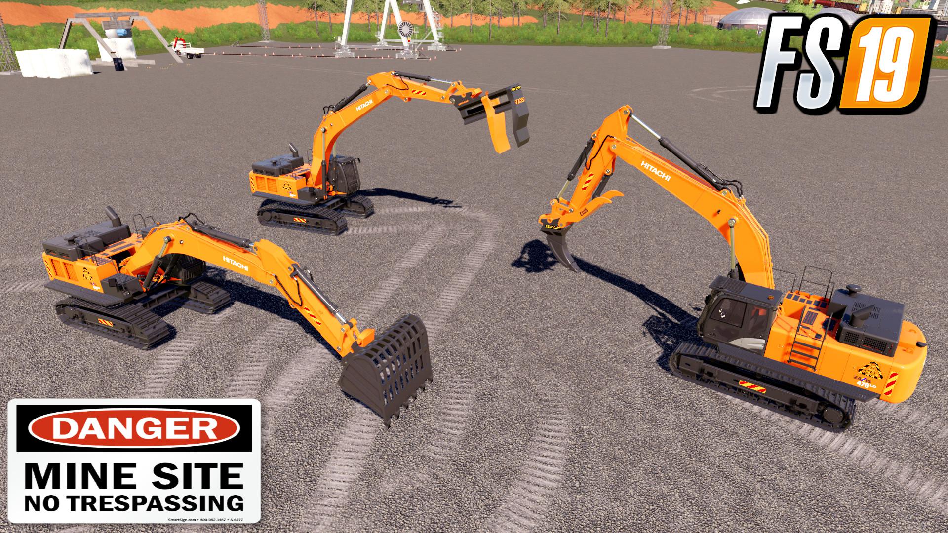 FS19 - Mining Pack For Hitachi 470LC V1.0