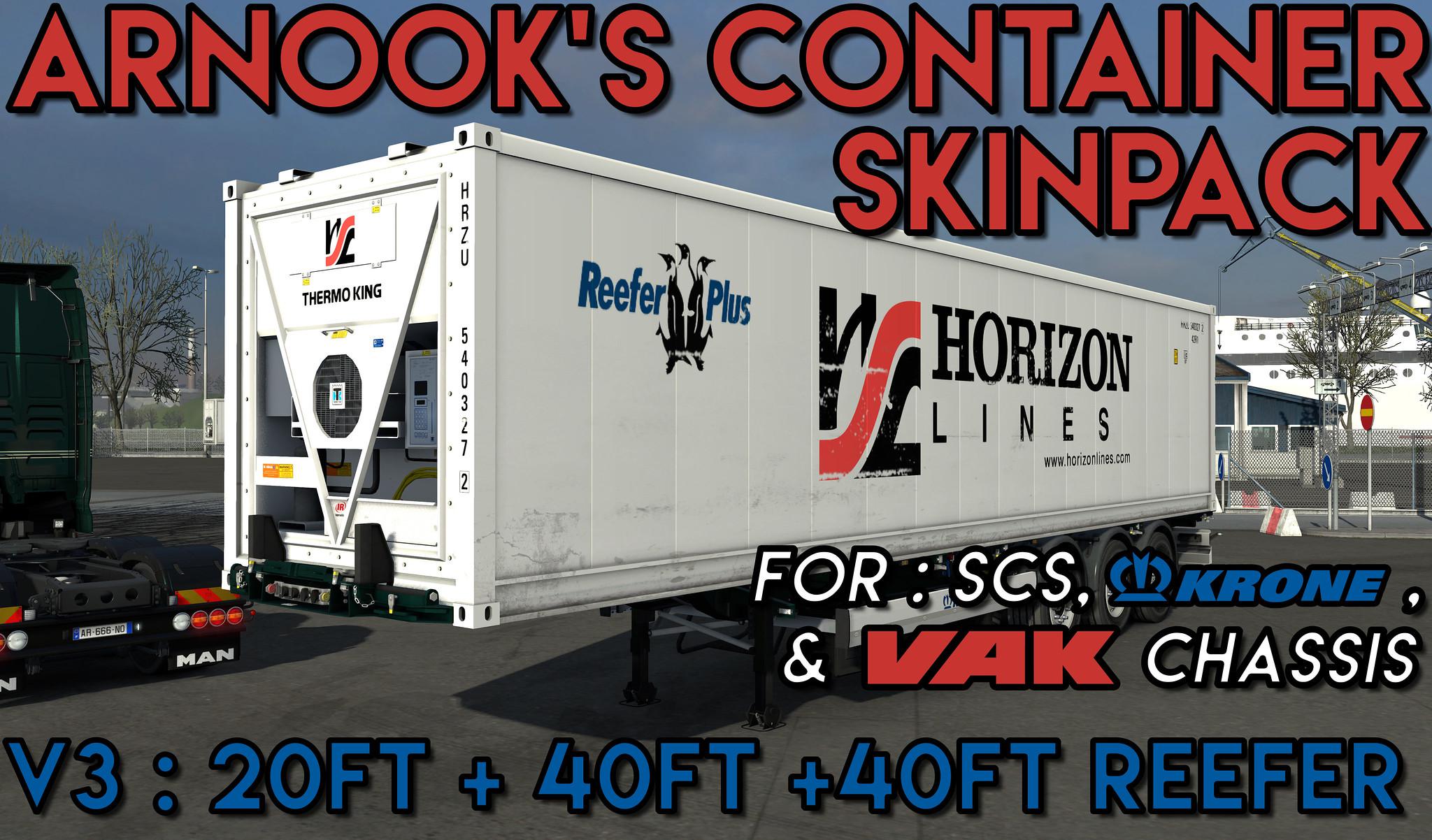 ETS2 - Arnooks SCS Containers Skin Project V3.0 (1.36.x)