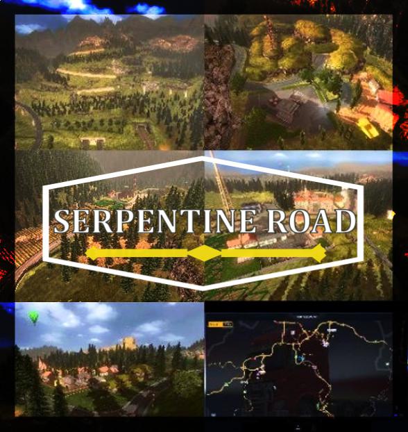 ETS2 - Serpentine Road & House & Long Way Small V9.5 (1.35.x)