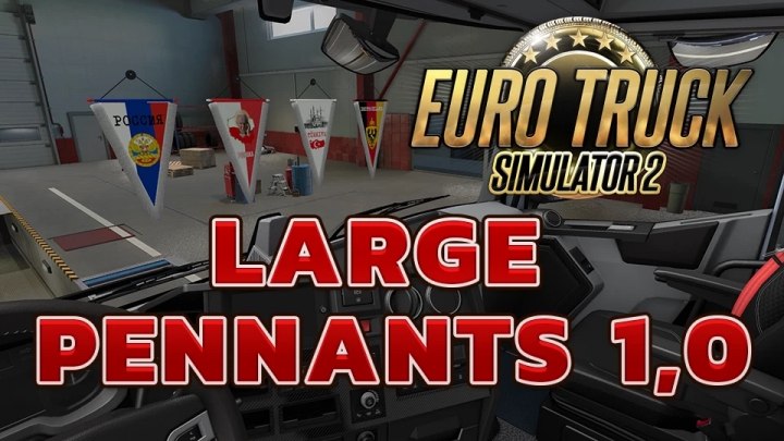 ETS2 - Large Pennants V1.0 (1.40.x)