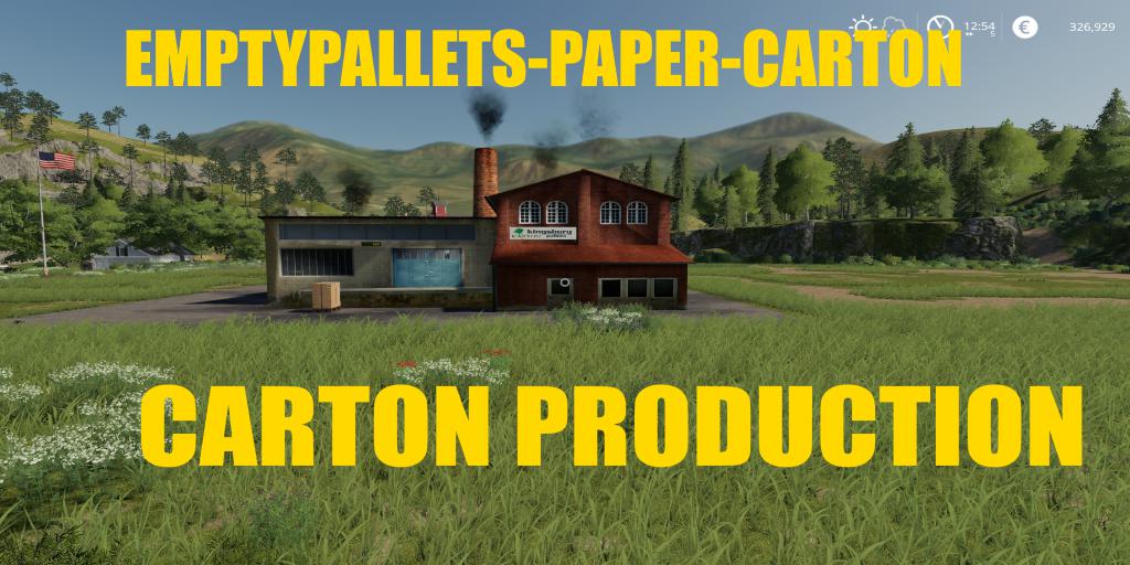 FS19 - Placeable Carton Production V1.0.6