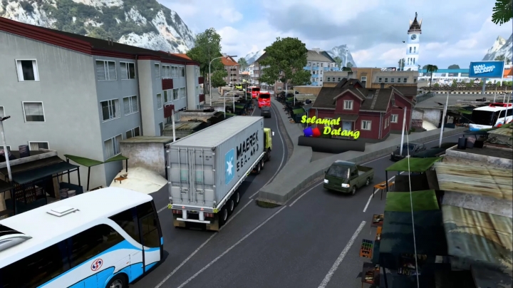 ETS2 - SuJaLi Map (Sumatra Jawa Bali) Big Map (1.41.x)