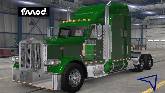 ATS - Kenworth T680 Stock Sounds for Peterbilt 389 V1.0 (1.38.x)