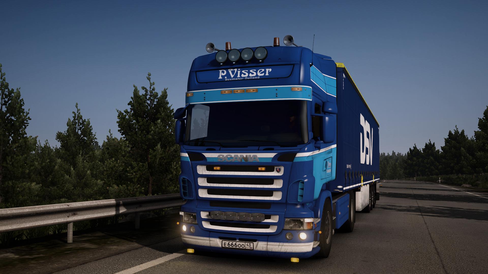 ETS2 -  Scania RJL P.Visser Skin (1.39.x)