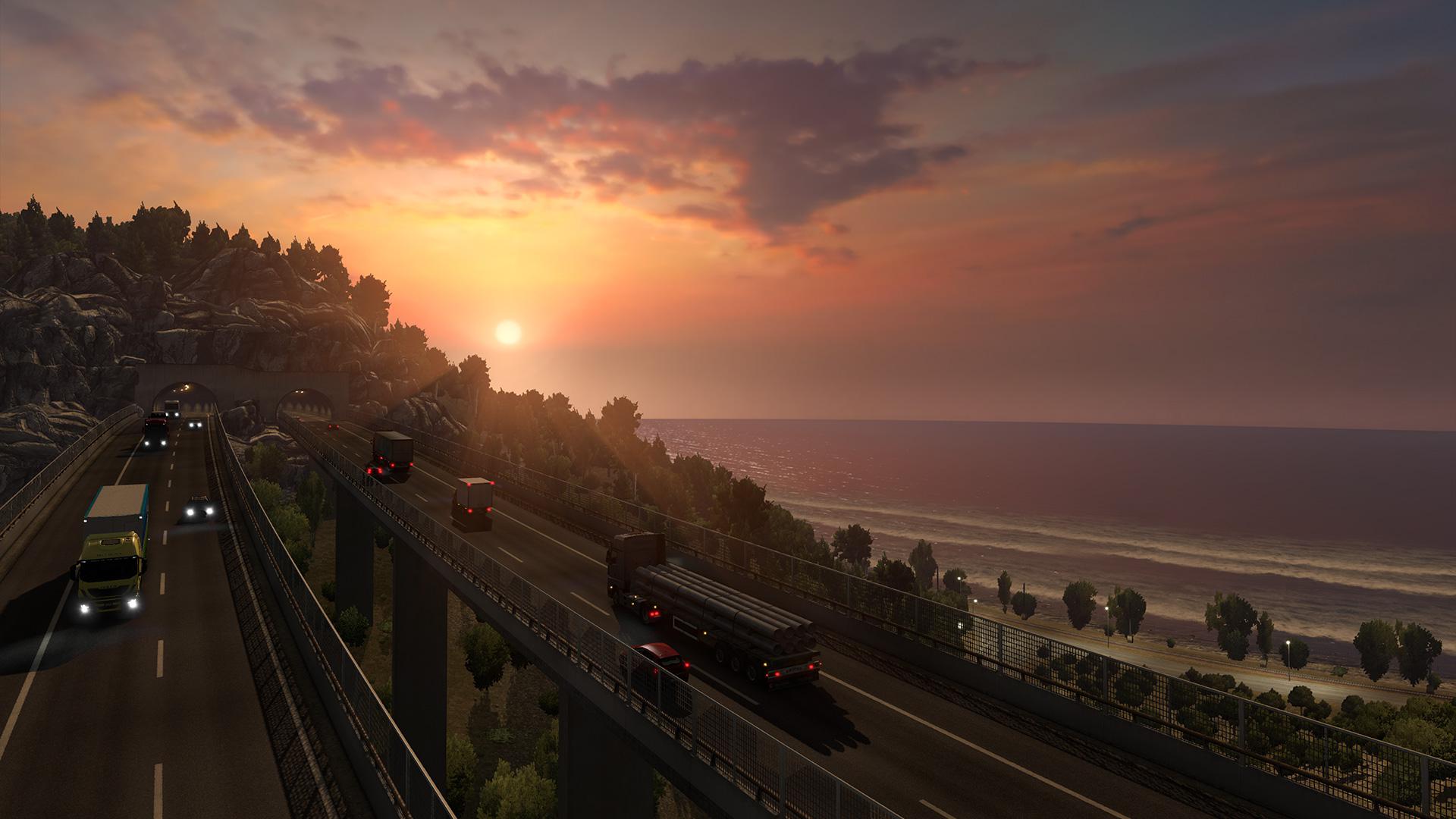 ETS2 - Polar Sunset Night No Night Mode (1.37 - 1.39)
