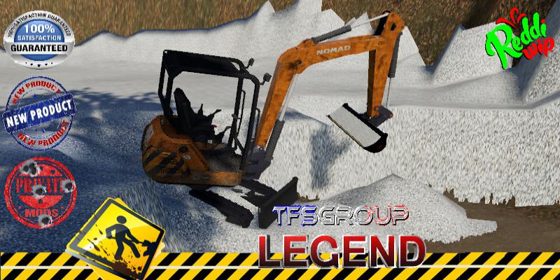 FS19 - Nomad Mini Excavator Curage V2.0