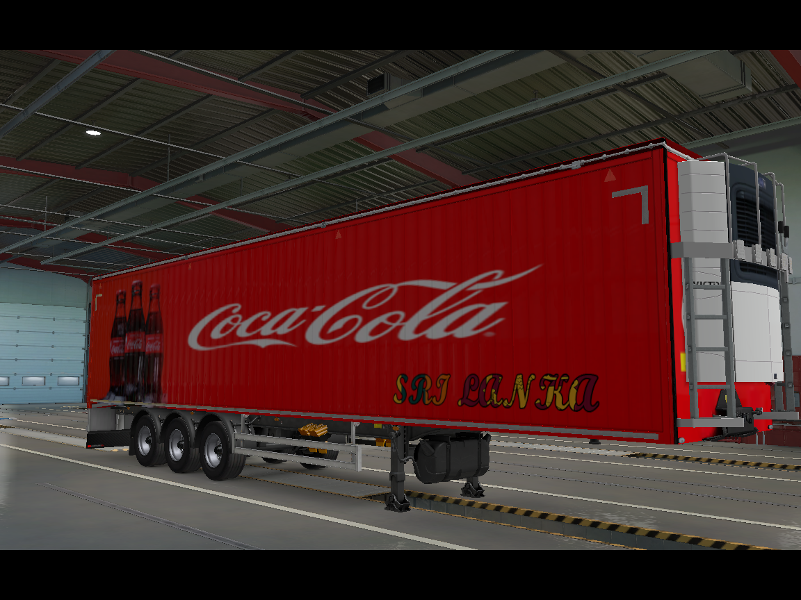 ETS2 - Cocacola Tailer Skin Mod (1.38.x)