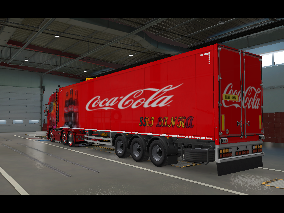 ETS2 - Cocacola Tailer Skin Mod (1.38.x)