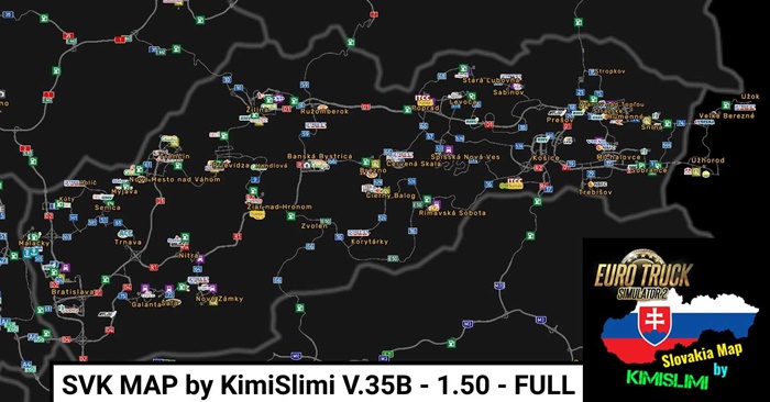 ETS2 - SVK Map V.35B
