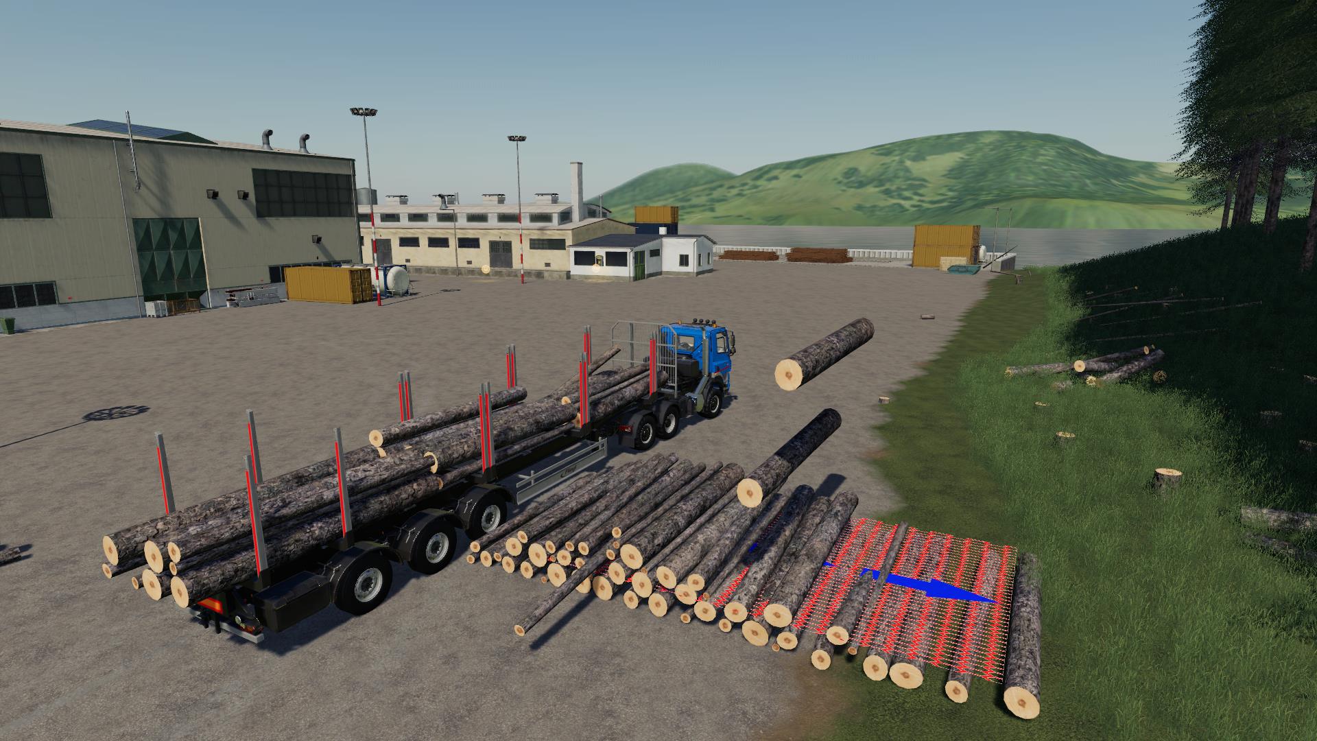 Fs19 Fliegl Timber Runner Wide With Autoload Wood V1 1 Farming