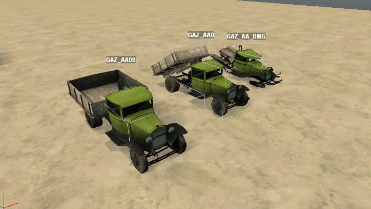 Spintires - Objects for Spintires Editor "Gaz-AA Pack" V1