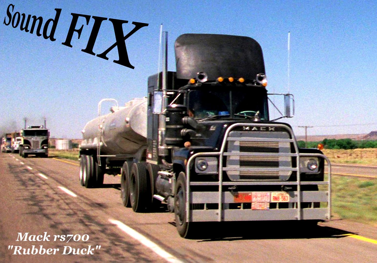 ATS - Sound Fix for Mack RS 700 & RS 700 Rubber Duck V1.1 (1.38.x)