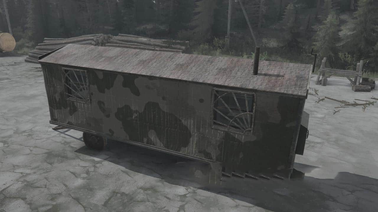 Spintires:Mudrunner - Texture of The Camouflage Garage Van V1.0
