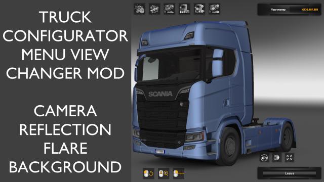 ETS2 - Service Menu View Changer Mod V1.0 (1.36.x)