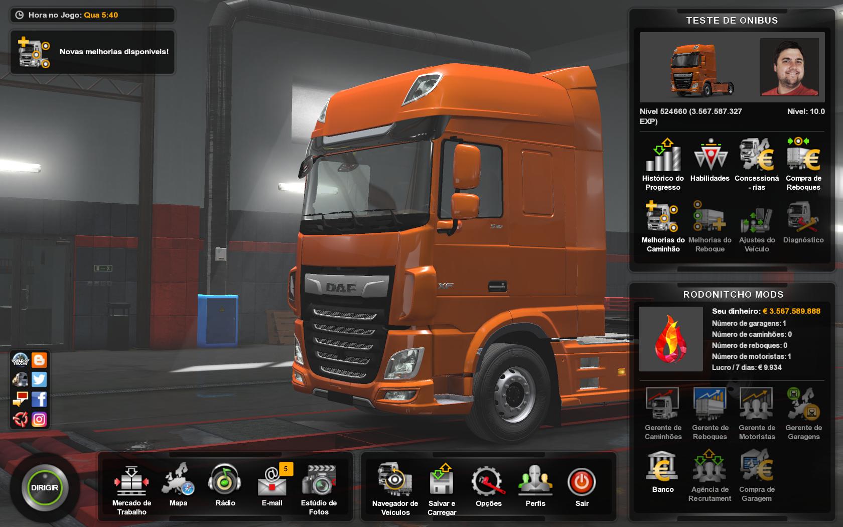 ETS2 - Test Of Buses Profile Mod (1.36.x)
