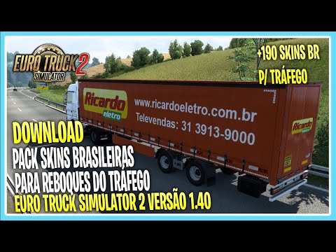 Ets Pack Skins Brasileiras Para Reboques Do Trafego X Euro Truck Simulator Mods Club