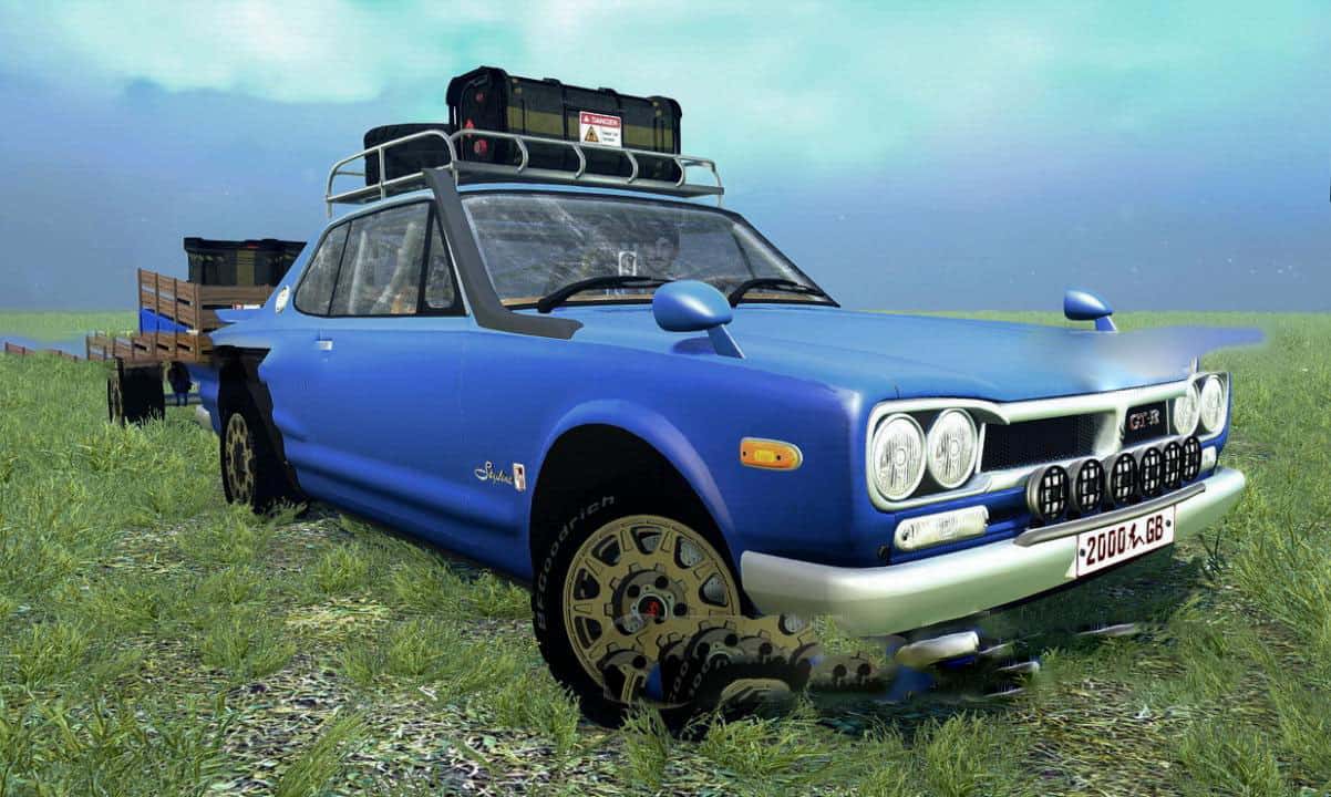 Spintires:Mudrunner - Nissan 2000 GT-R Car Mod V2.0