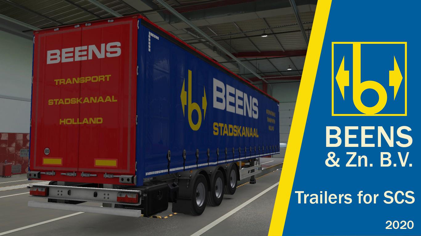 ETS2 -  Beens & ZN. B.V. Stadskanaal for Default Trailer SCS V1.0 (1.39.x)