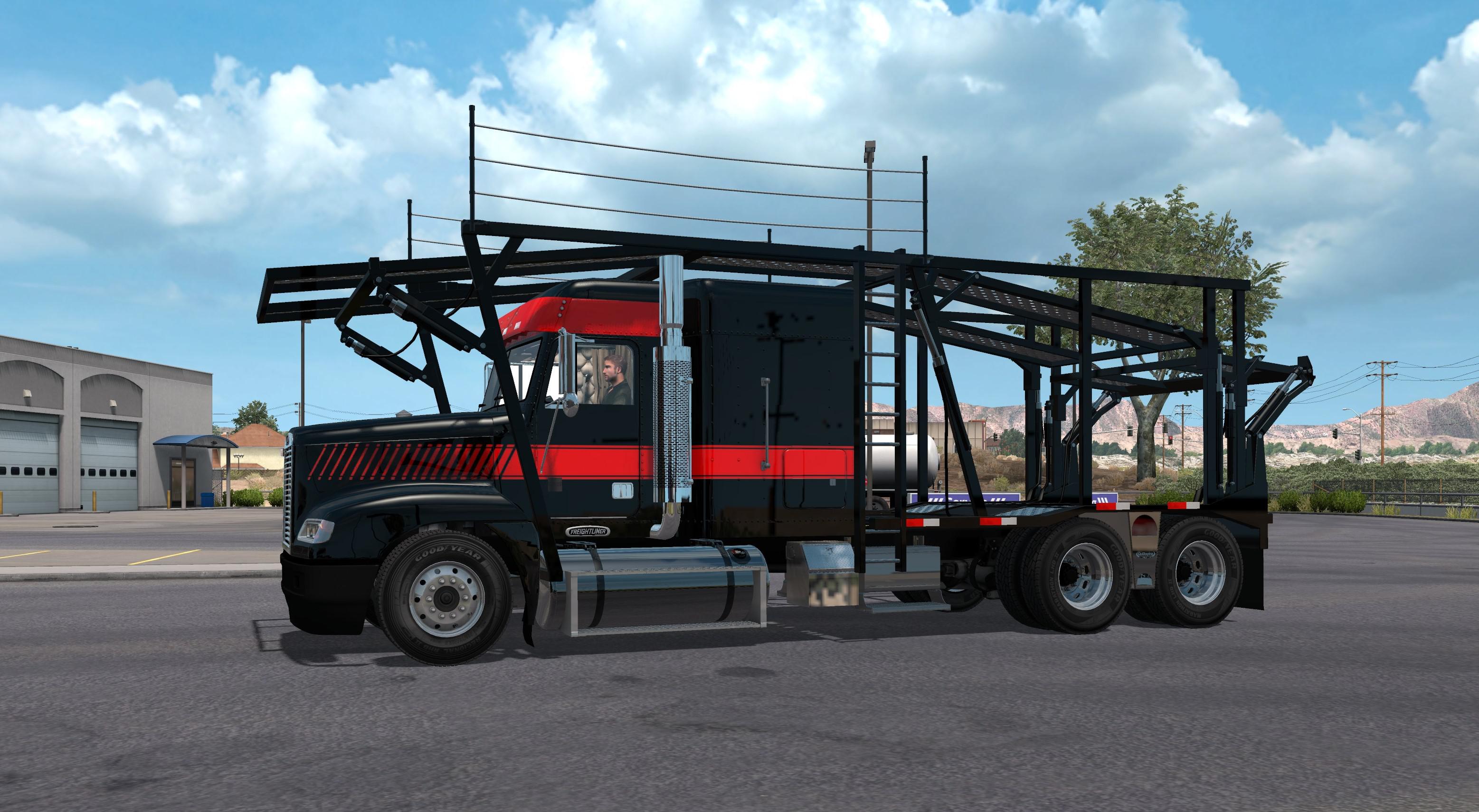 ATS - Renenate Freightliner Fld Carhauler + Trailer V1.0 (1.35.X)