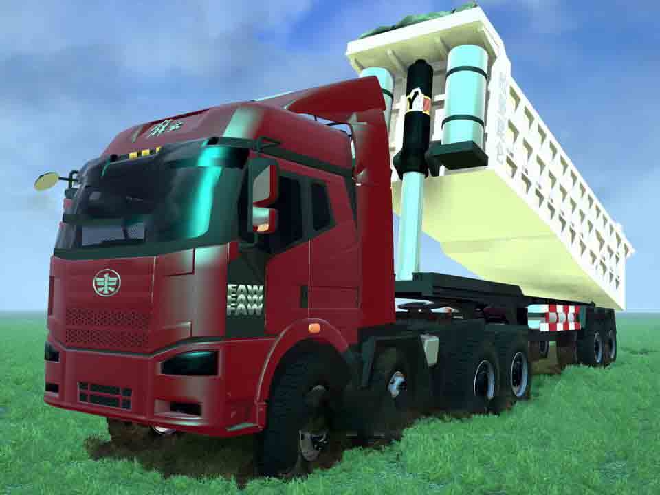 Spintires:Mudrunner - Faw Jiefang J6 with Carriage V1.0